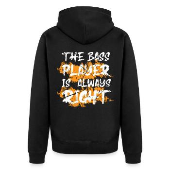 Bass guitare Bassist joueur EADG Bassistes - Veste à capuche bio Premium Unisexe - noir - Dos - Nico (187cm)