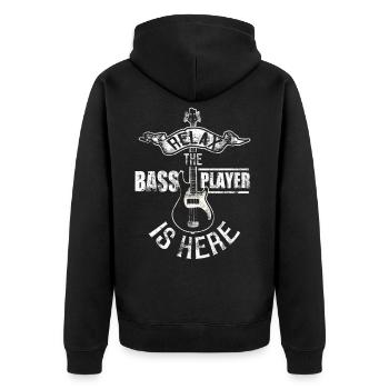 Bassiste bassiste bassiste EADG - Veste à capuche bio Premium Unisexe - noir - Dos - Nico (187cm)
