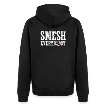 Smesh! - Veste à capuche bio Premium Unisexe - noir - Dos - Nico (187cm)