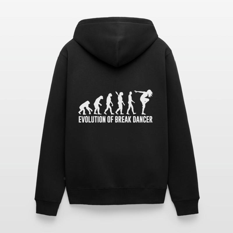 Breakdance évolution danseuse Veste à capuche bio Premium Unisexe