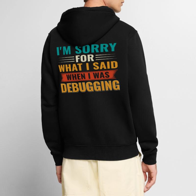 Debugging Nerd Computer Programmer IT Unisex Premium Organic Zip Hoodie