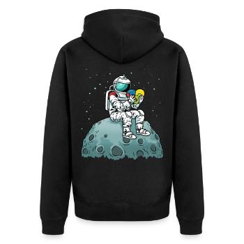 Astronaute Autism Awareness Autism Awareness - Veste à capuche bio Premium Unisexe - noir - Dos - Nico (187cm)