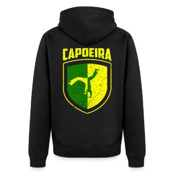Capoeira - Veste à capuche bio Premium Unisexe - noir - Dos - Nico (187cm)