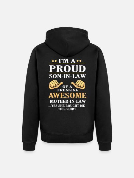 Stepmother stepson - Unisex Premium Organic Zip Hoodie - black