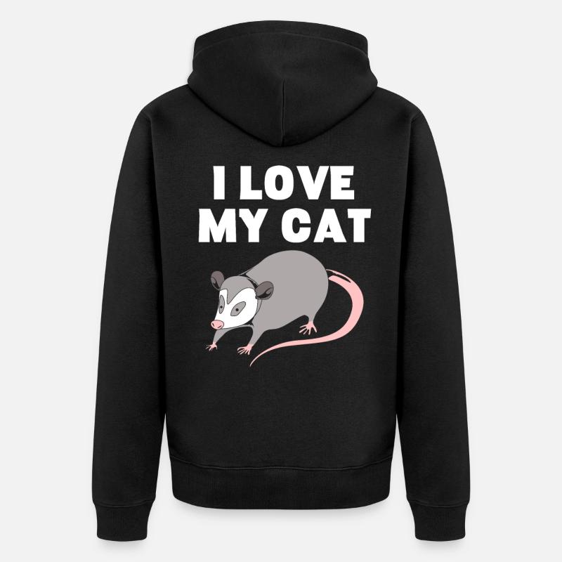 opossum - Veste à capuche bio Premium Unisexe - noir