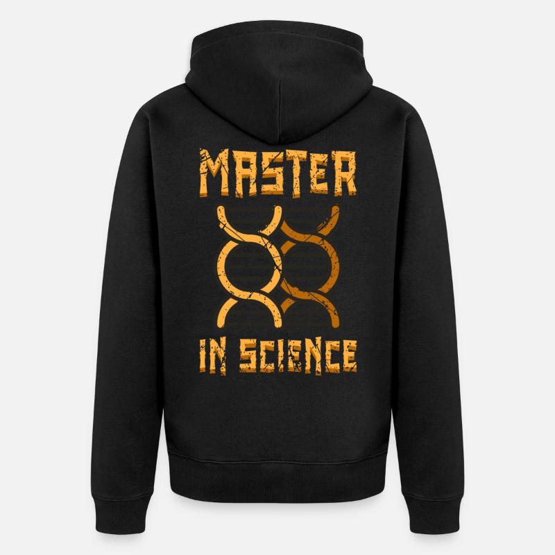 Master en sciences - Veste à capuche bio Premium Unisexe - noir