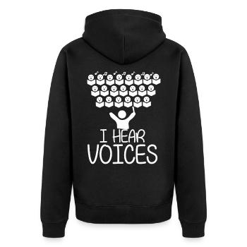 Orchestre de chanteurs choriste Orchestre - Veste à capuche bio Premium Unisexe - noir - Dos - Nico (187cm)