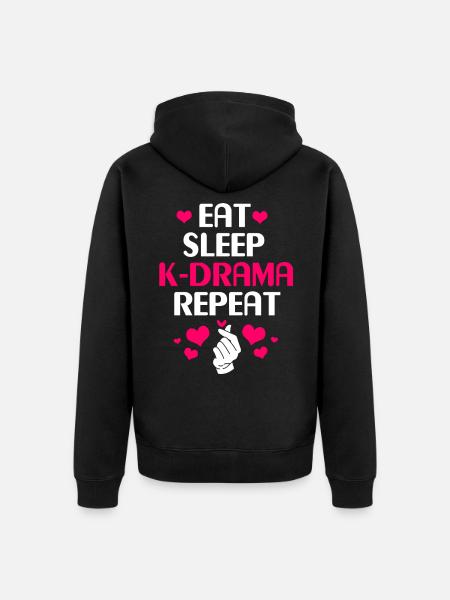 K-Pop Kdrama - Unisex Premium Bio Zip Hoodie - Schwarz