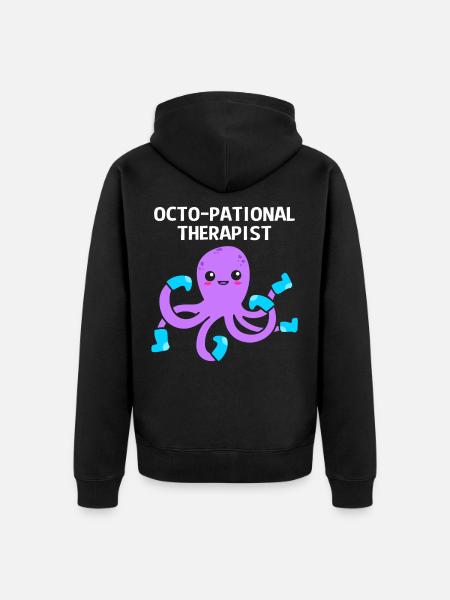 Occupational therapy - Unisex Premium Organic Zip Hoodie - black