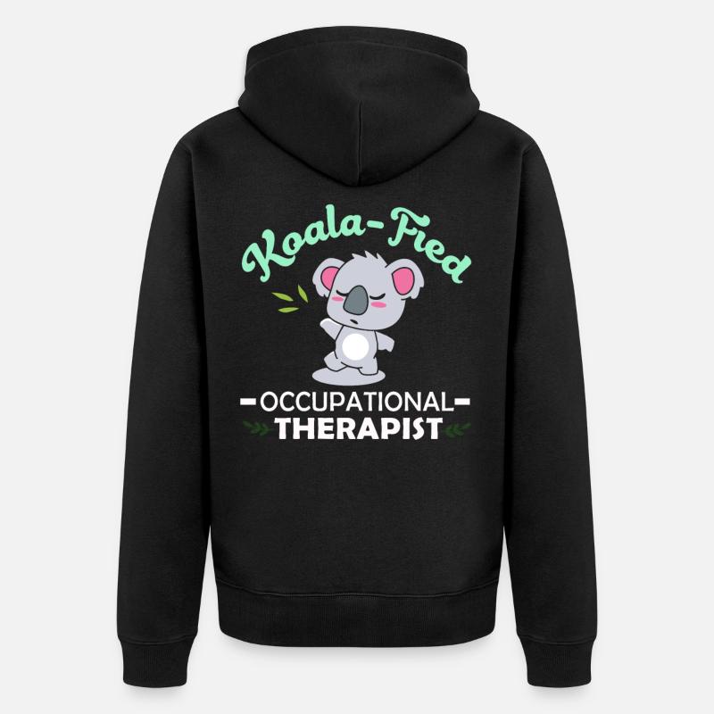 Ergotherapeut - Unisex Premium Bio Zip Hoodie - Schwarz