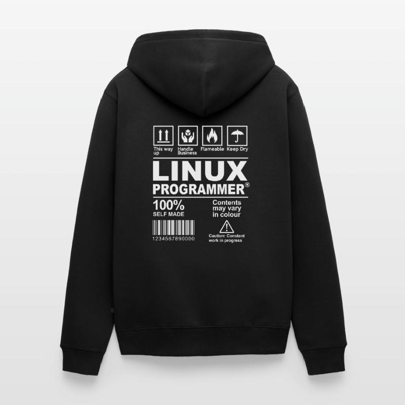 Geek Linux Programmer Funny Definition Unisex Premium Organic Zip Hoodie