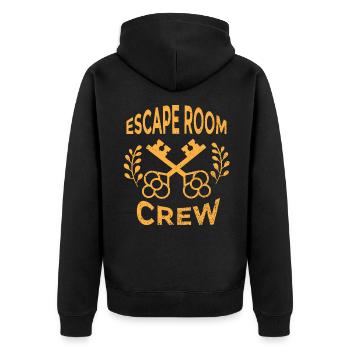 Escape Room Rätzel espace s’échapper équipe - Veste à capuche bio Premium Unisexe - noir - Dos - Nico (187cm)