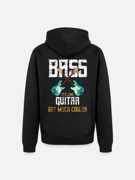 Bass Guitarist Bass Player - Unisex Premium Organic Zip Hoodie - black