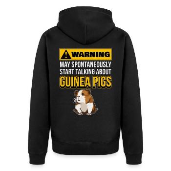 Cobaye May tart Talking About Guinée Pigs - Veste à capuche bio Premium Unisexe - noir - Dos - Nico (187cm)