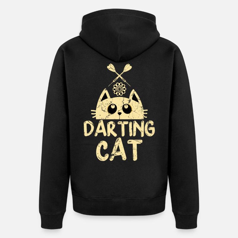 Dartspieler Chat - Veste à capuche bio Premium Unisexe - noir