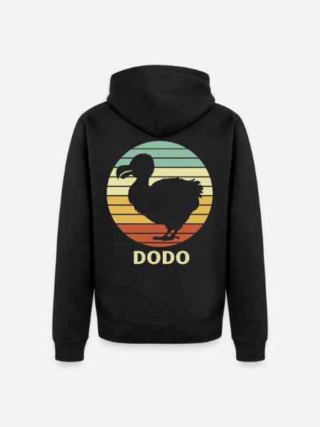 Dodo - Veste à capuche bio Premium Unisexe - noir