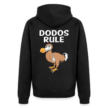 Dodo - Veste à capuche bio Premium Unisexe - noir - Dos - Nico (187cm)