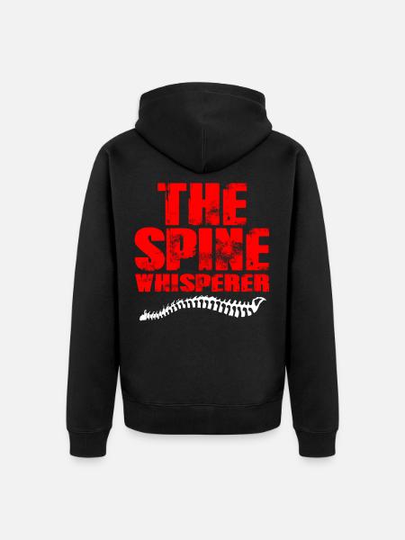physiotherapist - Unisex Premium Organic Zip Hoodie - black