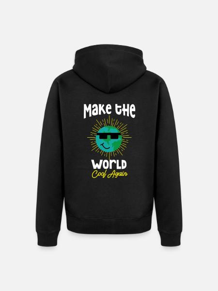 Klima Weltklimaschutz Klimaschutz Naturschutz - Unisex Premium Bio Zip Hoodie - Schwarz