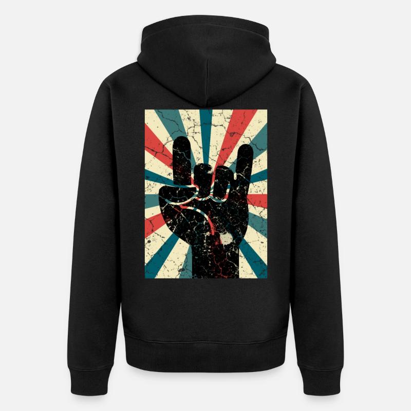 Les diables punks - Veste à capuche bio Premium Unisexe - noir