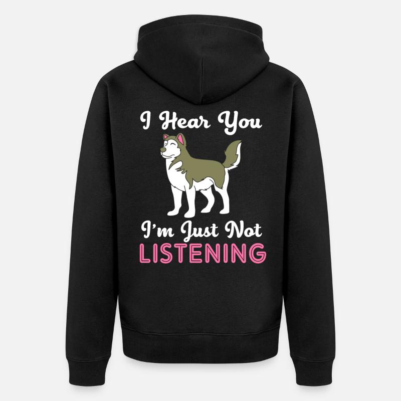 Malamute - Unisex Premium Bio Zip Hoodie - Schwarz