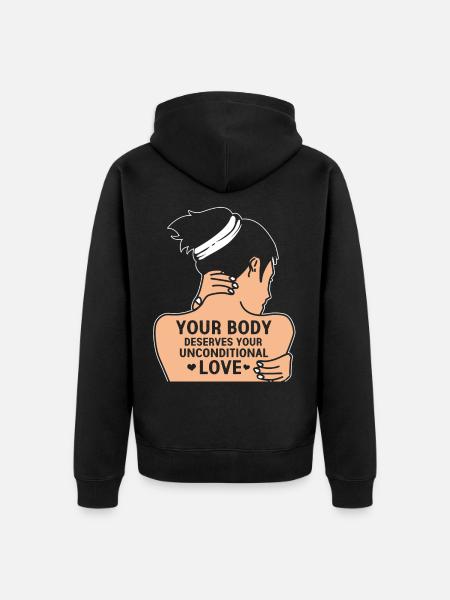 Depression Deppressive Psyche Therapy Bipolar - Unisex Premium Organic Zip Hoodie - black