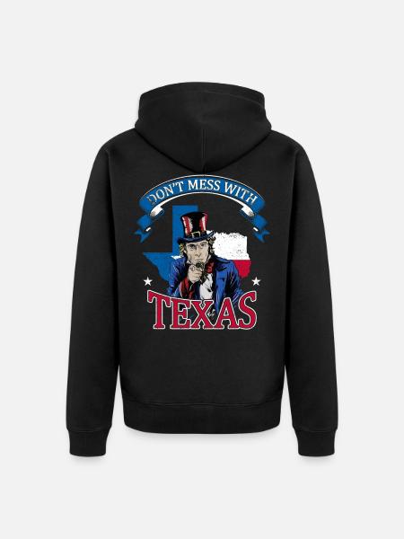 Dont Mess With Texas - Unisex Premium Bio Zip Hoodie - Schwarz