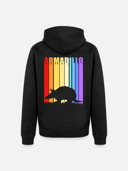 Armadillo - Unisex Premium Organic Zip Hoodie - black