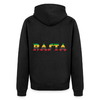 Rasta Jamaïque Caraïbes Jamaïcaine - Veste à capuche bio Premium Unisexe - noir - Dos - Nico (187cm)
