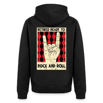 Renter Rock - Veste à capuche bio Premium Unisexe - noir - Dos - Nico (187cm)