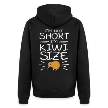 kiwi-oiseau kiwi - Veste à capuche bio Premium Unisexe - noir - Dos - Nico (187cm)