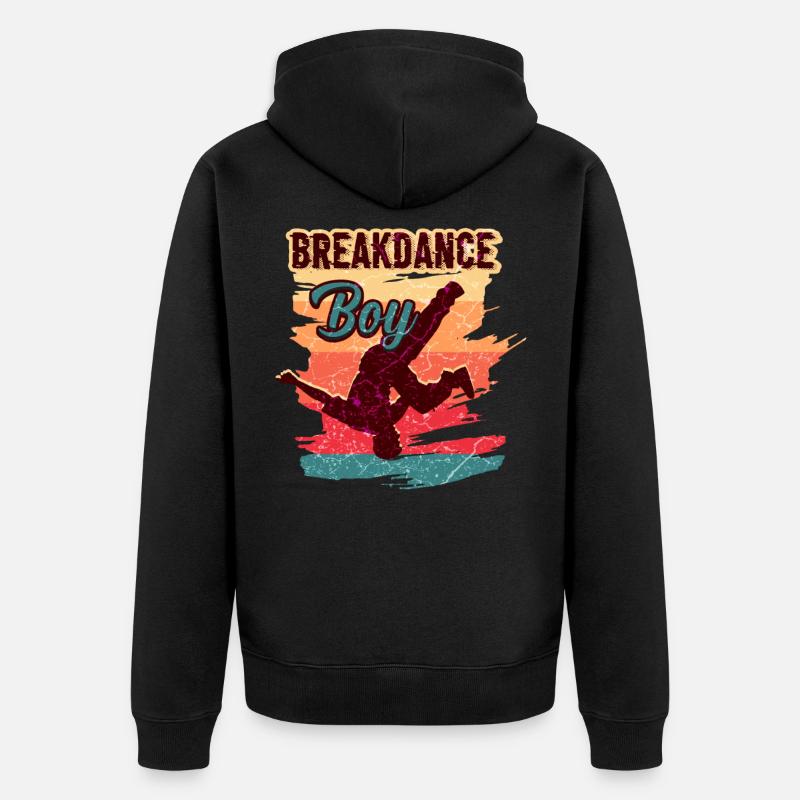 Breakdance Jeunes Enfants - Veste à capuche bio Premium Unisexe - noir