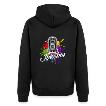 Jukebox classique Country Musique - Veste à capuche bio Premium Unisexe - noir - Dos - Nico (187cm)
