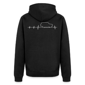 Trabi 601 Combi ECG - Pulse of Life - Veste à capuche bio Premium Unisexe - noir - Dos - Nico (187cm)