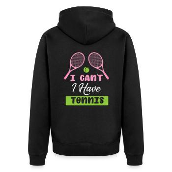 Tennis Raquette Tennis balle Tennis Tennis tennis - Veste à capuche bio Premium Unisexe - noir - Dos - Nico (187cm)