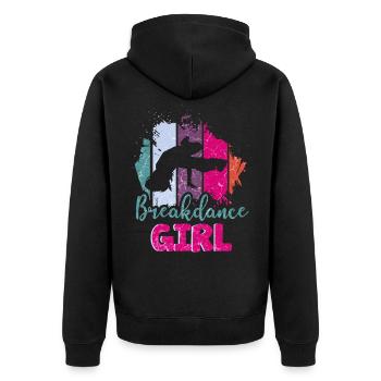 Danse danse break dance filles - Veste à capuche bio Premium Unisexe - noir - Dos - Nico (187cm)