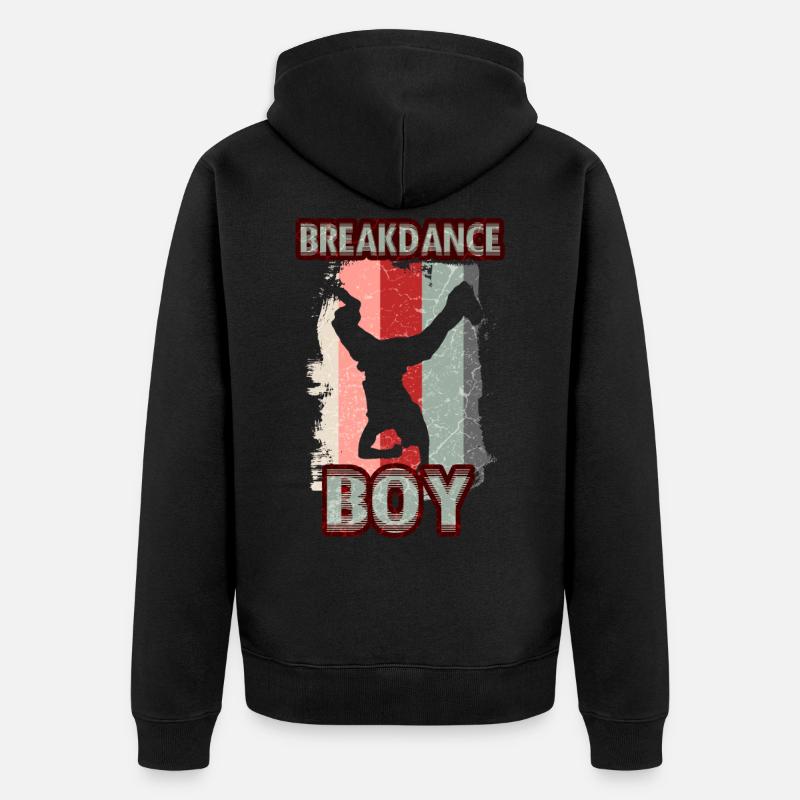 Breakdance Jeunes danseurs Breakdancing - Veste à capuche bio Premium Unisexe - noir