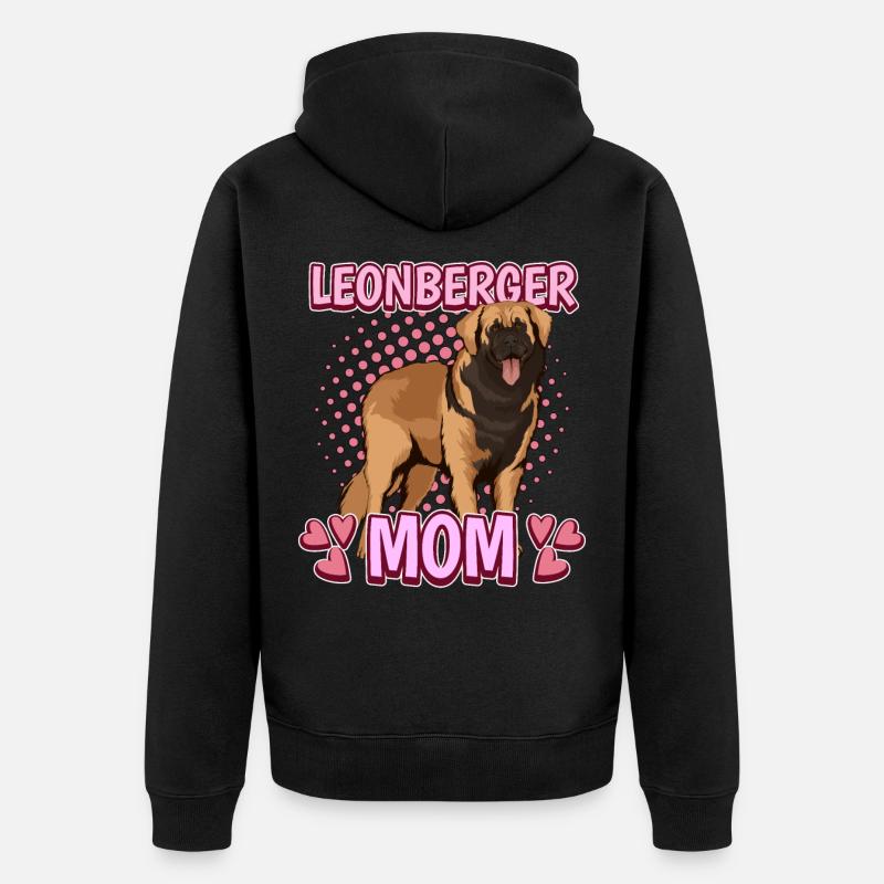 Leonberger Leonberger Mom - Veste à capuche bio Premium Unisexe - noir