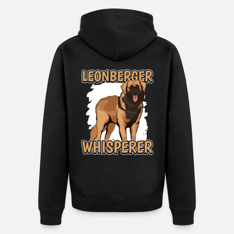 Leonberger Leonberger Whisperer - Veste à capuche bio Premium Unisexe - noir