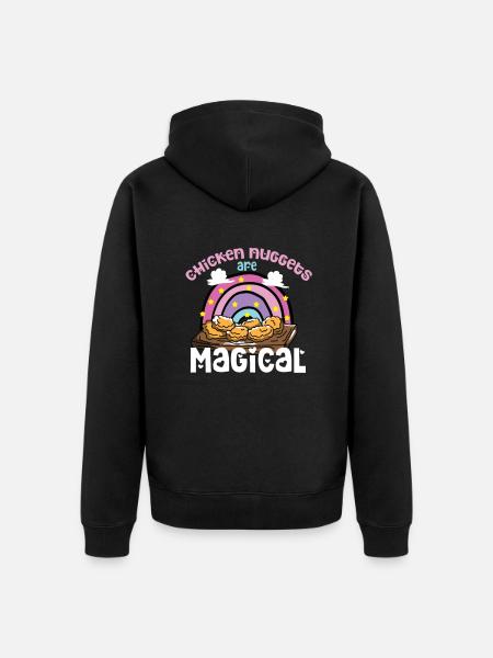 Chicken Nuggets Hähnchen Nugget - Unisex Premium Organic Zip Hoodie - black
