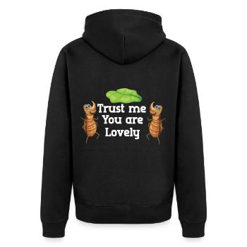 Animals Insects Crawling animals - Unisex Premium Organic Zip Hoodie - black - Back - Nico (187cm)