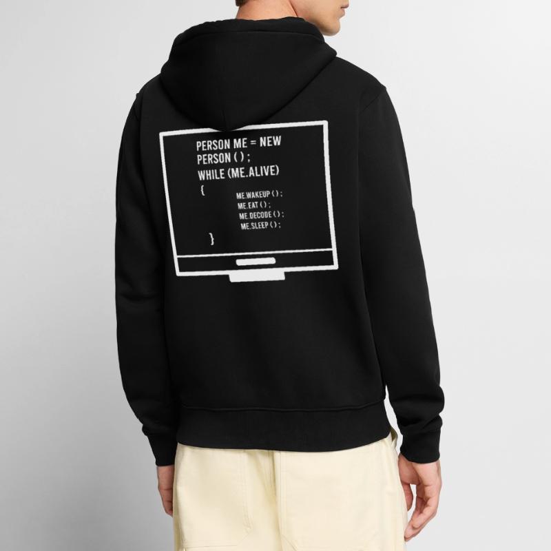 Codierung Programmierung Computerprogrammierer Unisex Premium Bio Zip Hoodie