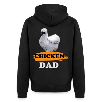 Poulet poulet poule - Veste à capuche bio Premium Unisexe - noir - Dos - Nico (187cm)