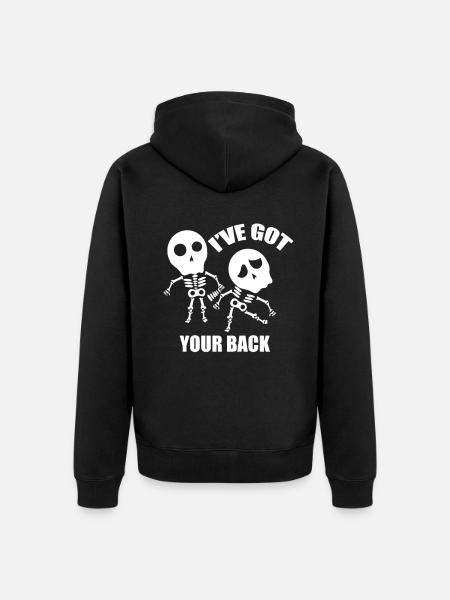J’ai mal au dos Physio - Veste à capuche bio Premium Unisexe - noir