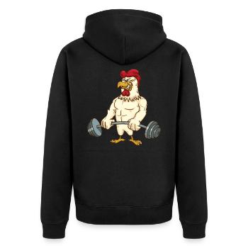 Deadlift Gym Cadeau Gym Musculation - Veste à capuche bio Premium Unisexe - noir - Dos - Nico (187cm)
