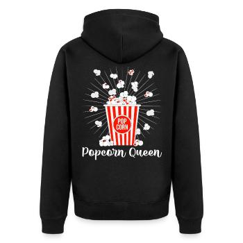 Popcorn Queen Cinema Lover Movie Night - Veste à capuche bio Premium Unisexe - noir - Dos - Nico (187cm)