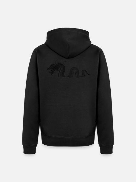 black dragon - Unisex Premium Bio Zip Hoodie - Schwarz