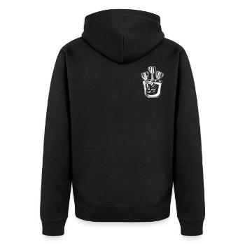Fléchettes Pocket Chest Pocket Darts Joueurs Hommes - Veste à capuche bio Premium Unisexe - noir - Dos - Nico (187cm)