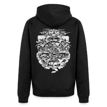 Samsara - Veste à capuche bio Premium Unisexe - noir - Dos - Nico (187cm)