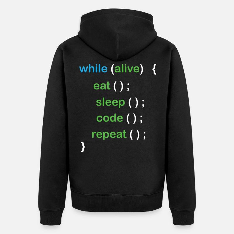 Python Coding Software Developer - Ekologisk premiumluvjack unisex - svart